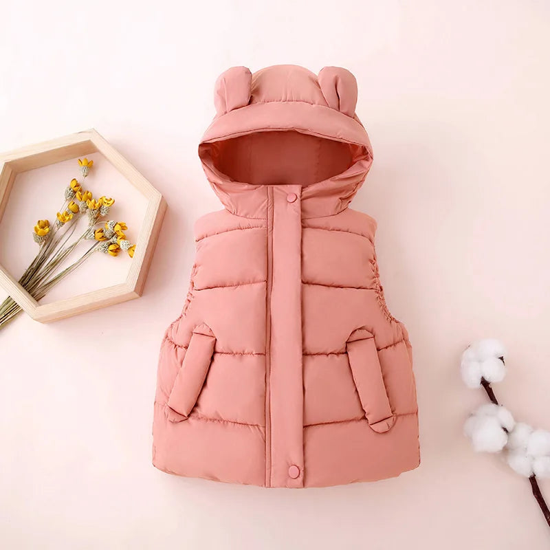Mini Fashion - Varm og moteriktig - Boblevest med hette