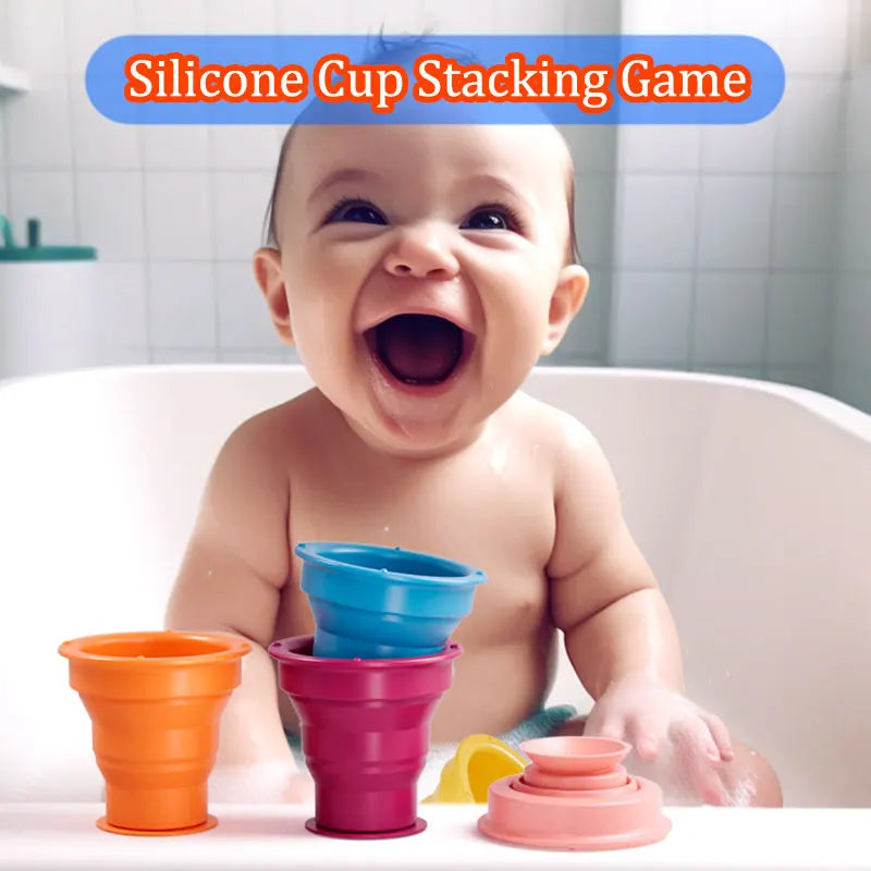 Rainbow Stacker Cups - Regnbuemoro - Stablegøy