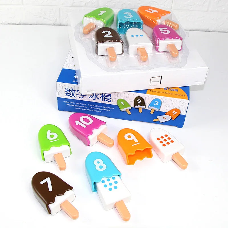 Maths Popsicles - Tellelek med is - en mattelek