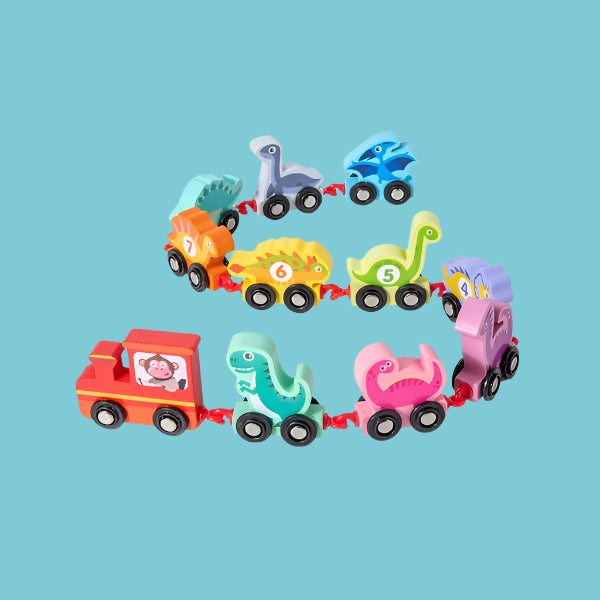 Tiny Express – Fargelegging og forming - Togleker i tre