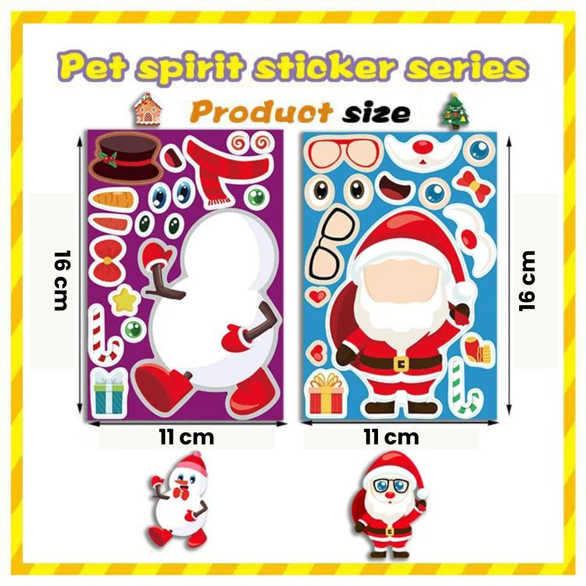 Christmas Stickerset - Juleklistremerker - Flotte julemotiver