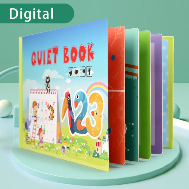Quiet Book - Utvikle finmotoriske ferdigheter - Læringsbok