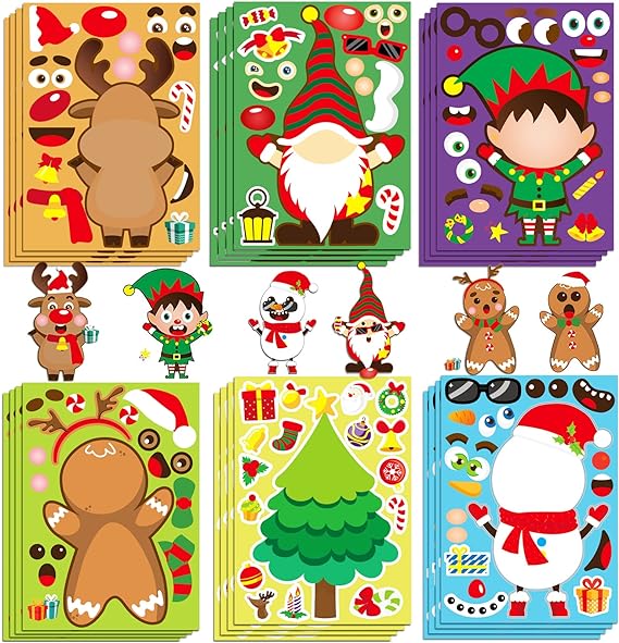 Christmas Stickerset - Juleklistremerker - Flotte julemotiver