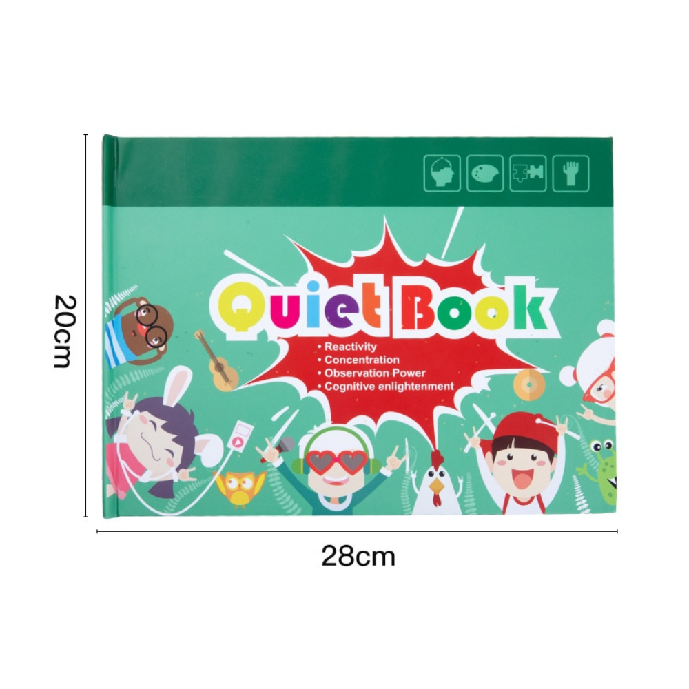 Quiet Book - Utvikle finmotoriske ferdigheter - Læringsbok