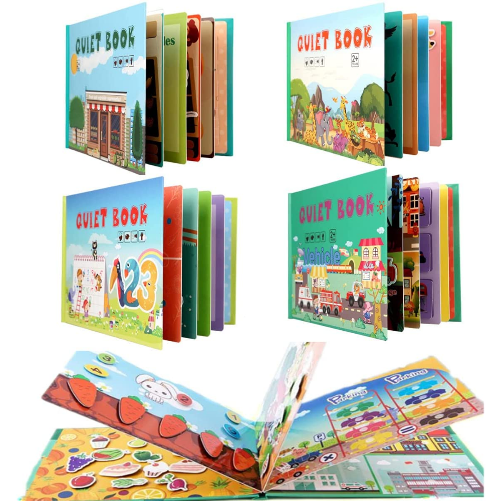 Quiet Book - Utvikle finmotoriske ferdigheter - Læringsbok