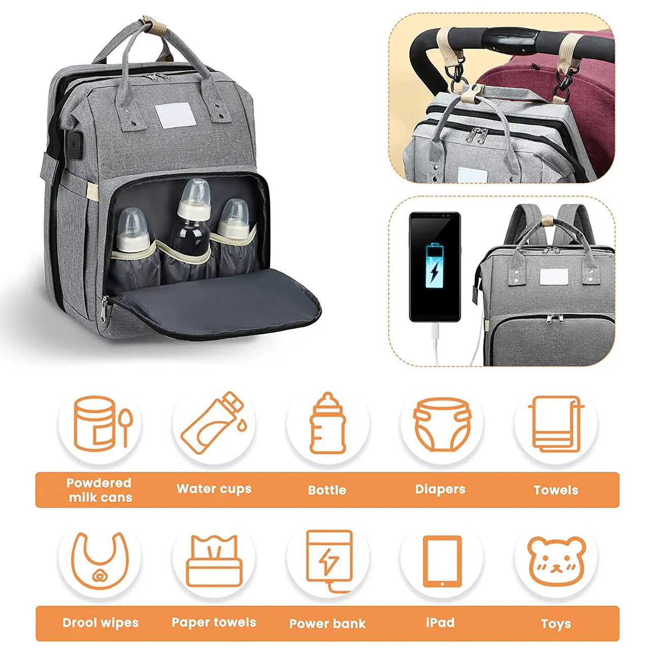 Baby Backpack - Multifunksjonell ryggsekk til babyen - Babyryggsekk
