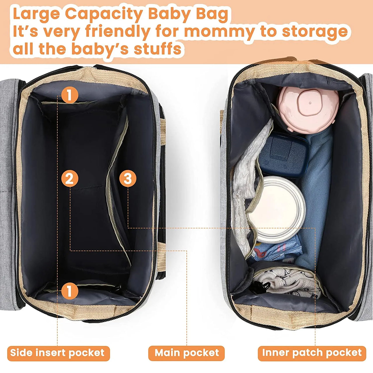 Baby Backpack - Multifunksjonell ryggsekk til babyen - Babyryggsekk