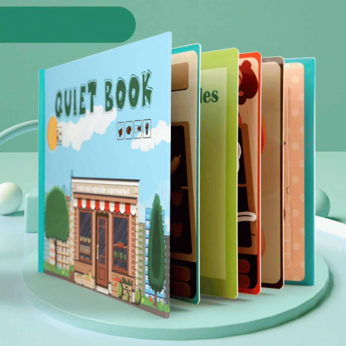 Quiet Book - Utvikle finmotoriske ferdigheter - Læringsbok