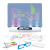 Magic Drawing Board - Glødende kunst - lysende 3D-tegneplate