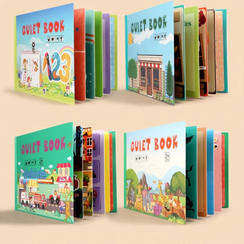 Quiet Book - Utvikle finmotoriske ferdigheter - Læringsbok