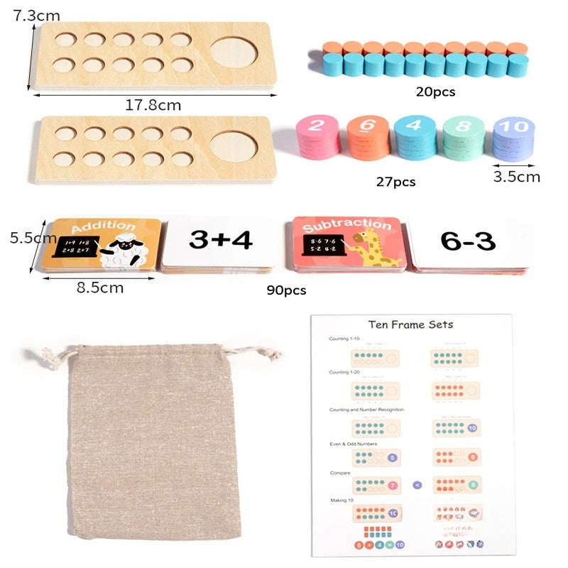 Woods™ - Gjør matte enkelt - Matematikklekesett for barn