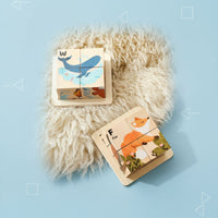 Thumbnail for WoodMind – Kreativt og lærerikt – 6-i-1 Montessori dyre-trepuslespill
