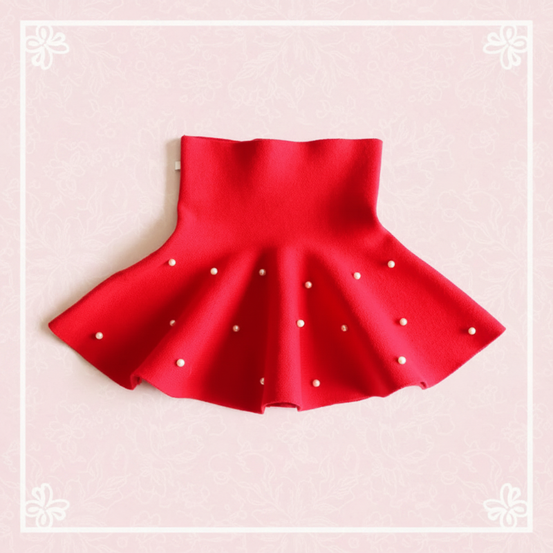 Girls Knitted Skirt – Komfort og stil – Barne skjørt
