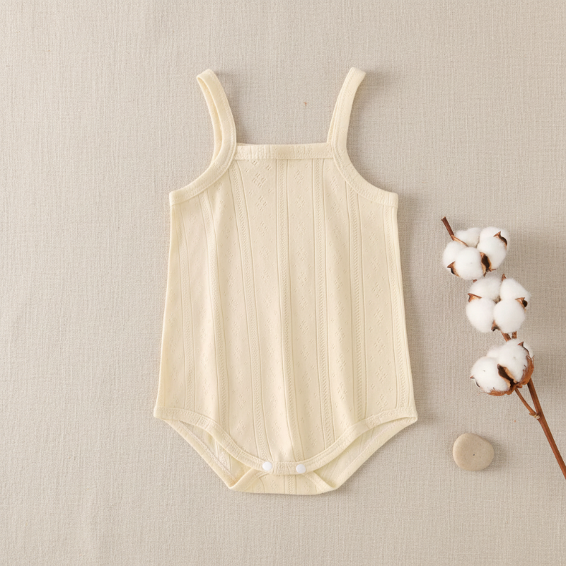 Summer Bodysuit – Luftig og behagelig – Strikket babybody