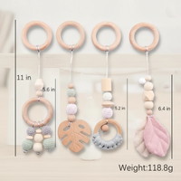 Thumbnail for Wooden Baby Rattle Toy – Sansestimulerende og trygt – Baby Gym