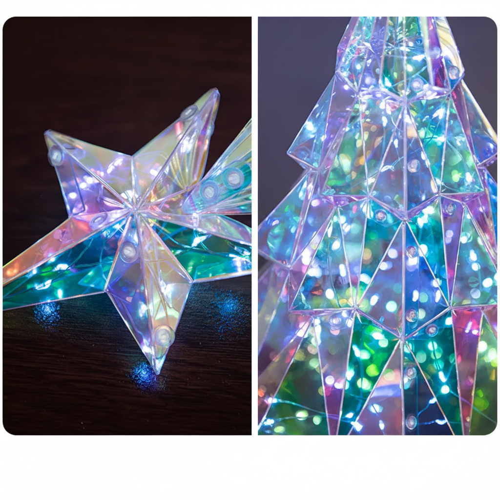 CrystalGlow – Festlig og stemningsfullt – Dekorativ LED-juletre