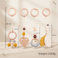 Thumbnail for Wooden Baby Rattle Toy – Sansestimulerende og trygt – Baby Gym