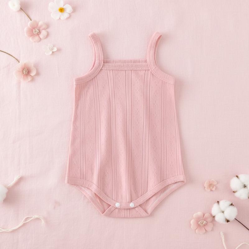 Summer Bodysuit – Luftig og behagelig – Strikket babybody