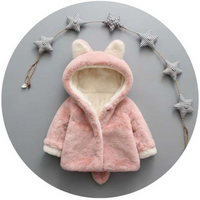 Thumbnail for CozyPrincess – Varm og myk – Plysjjakke med hette til jenter