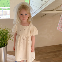 Thumbnail for LittleTwinkle – Myk og behagelig – barnekjole med doble sløyfer