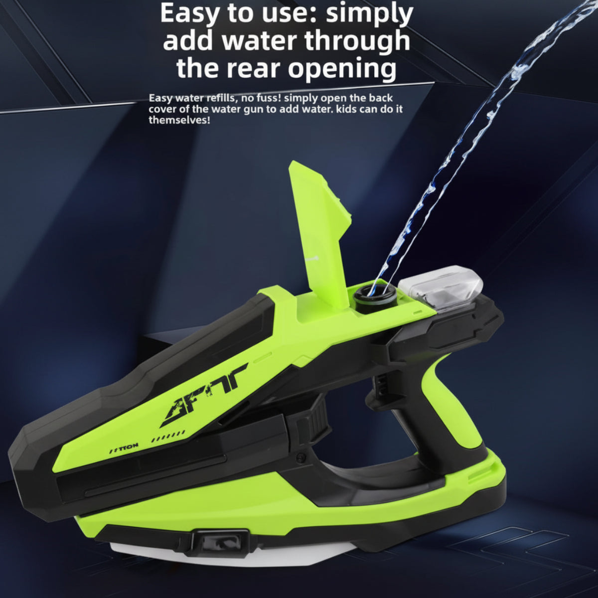 WaterStrike – Kraft og moro – Tomahawk automatisk vannpistol