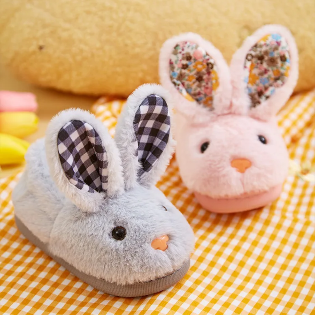BunnyToes – Myke og varme – Plysj-kaninsko