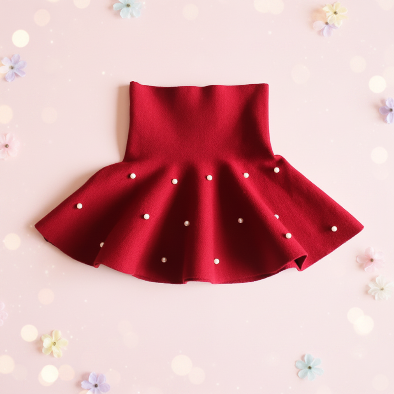 Girls Knitted Skirt – Komfort og stil – Barne skjørt