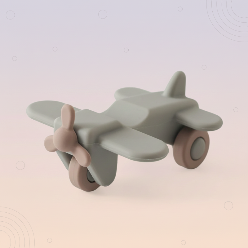 Montessori Silicone Toy Car – Sikker og tyggevennlig – Tygge- og leketøy i silikon i form av et kjøretøy