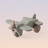 Thumbnail for Montessori Silicone Toy Car – Sikker og tyggevennlig – Tygge- og leketøy i silikon i form av et kjøretøy