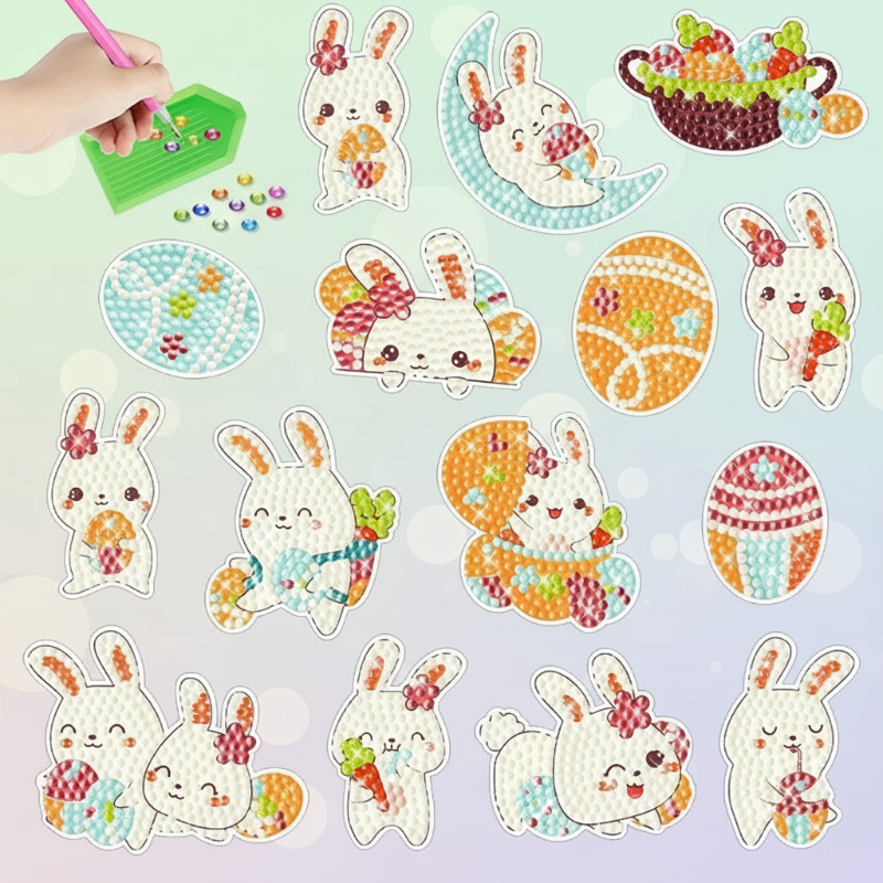 GemArt – Skyggefullt og skinnende – Diamantmaleri-klistremerker