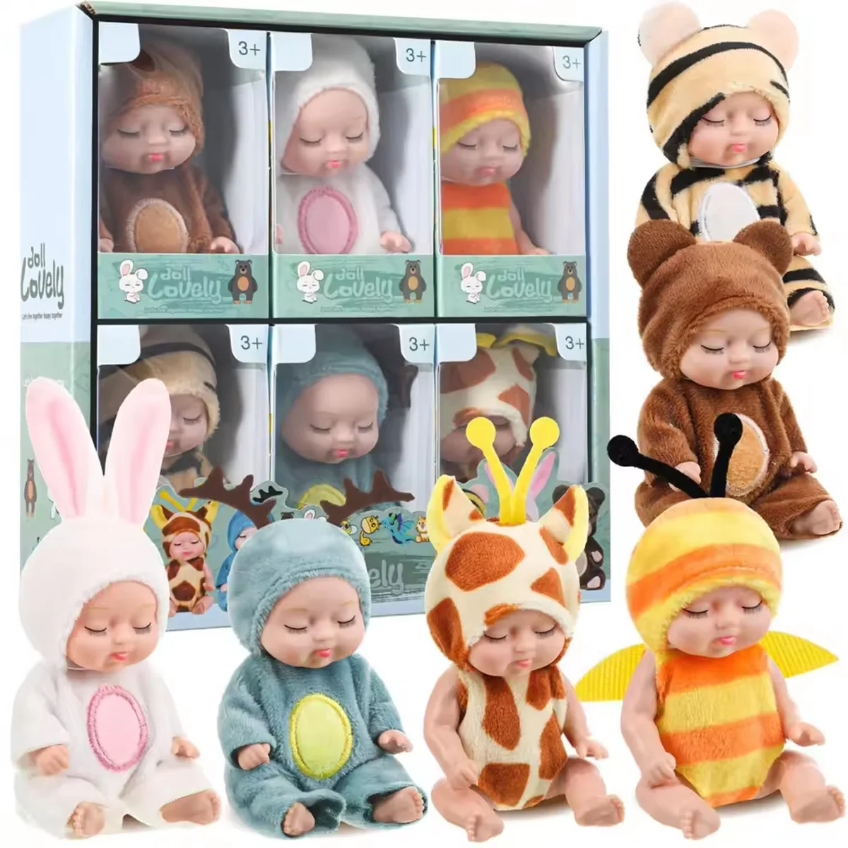 LittleDolly – Søtt og koselig – babydukke i et muntert dyrekostyme