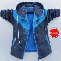 Thumbnail for Reversible Kids Jacket – Vanntett og vindtett – Lett jakke