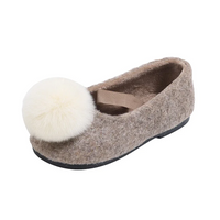 Thumbnail for SoftSteps –  Varmt og mykt – Jentesko med plysjpompon