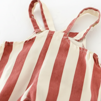 Thumbnail for Striped Overall Romper – Myk og behagelig – Jumpsuit til barn