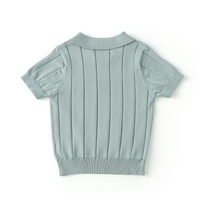 Thumbnail for MiniLuxe – Elegant og komfortabel – Poloskjorte i strikket stoff