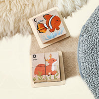 Thumbnail for WoodMind – Kreativt og lærerikt – 6-i-1 Montessori dyre-trepuslespill