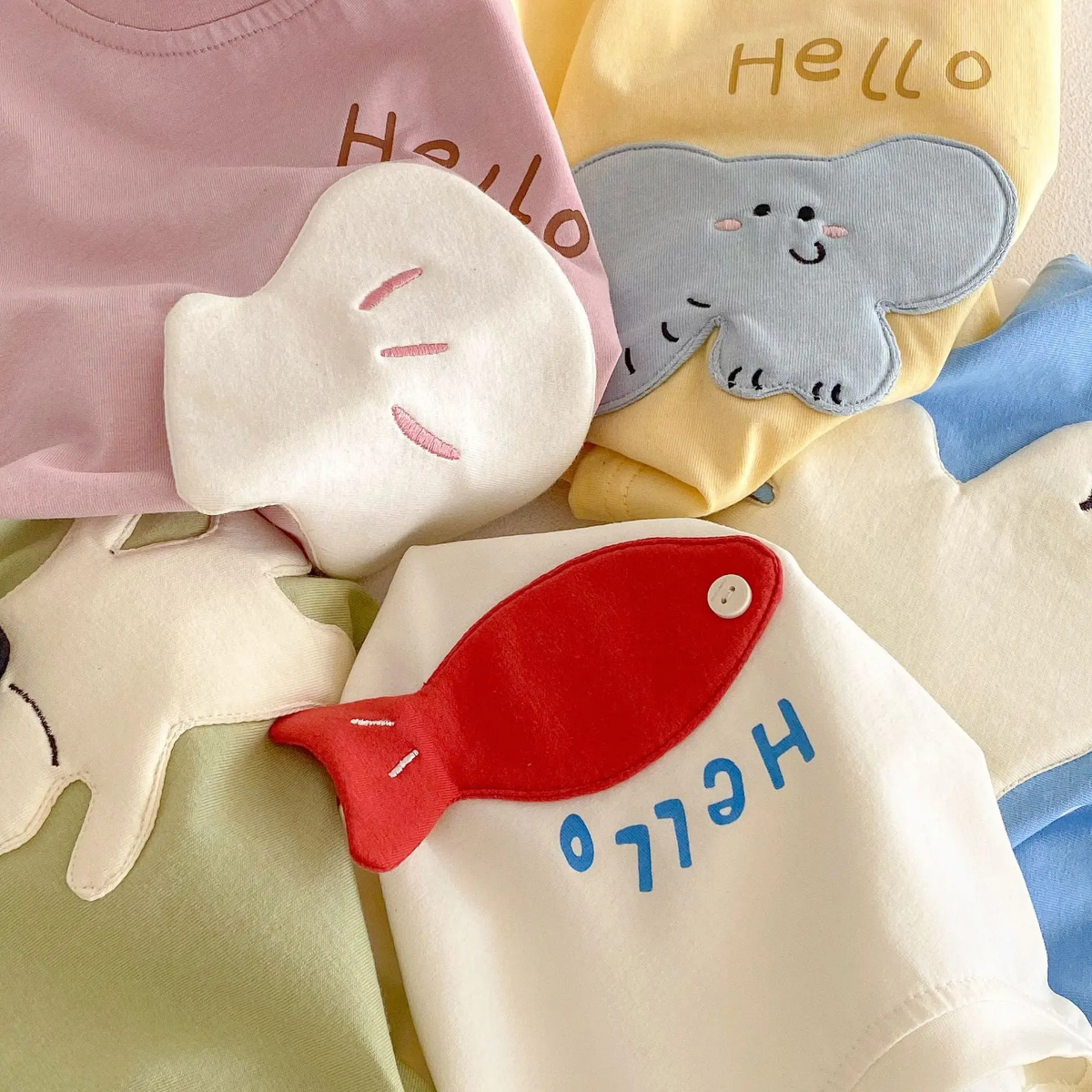 LittlePatch – Tegneserie & Morsomt  – Barne-T-skjorte med tegneserie-lapper