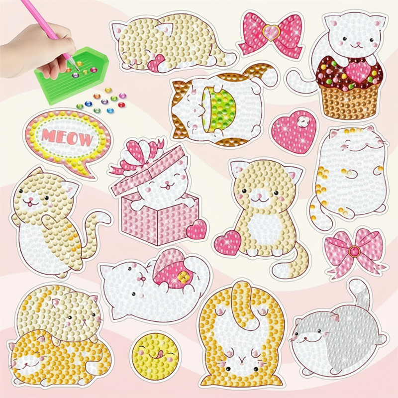 GemArt – Skyggefullt og skinnende – Diamantmaleri-klistremerker