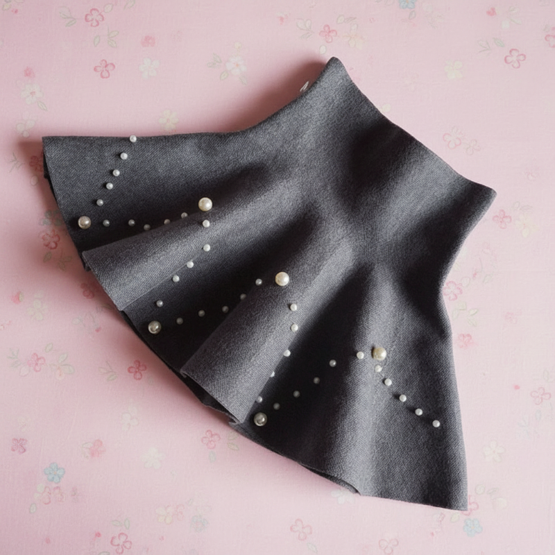 Girls Knitted Skirt – Komfort og stil – Barne skjørt