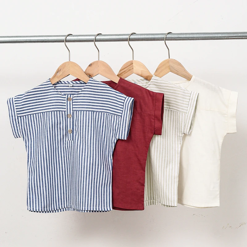 LittleClassic – Elegant og komfortabel – Linneskjorte for gutter med knappedetaljer