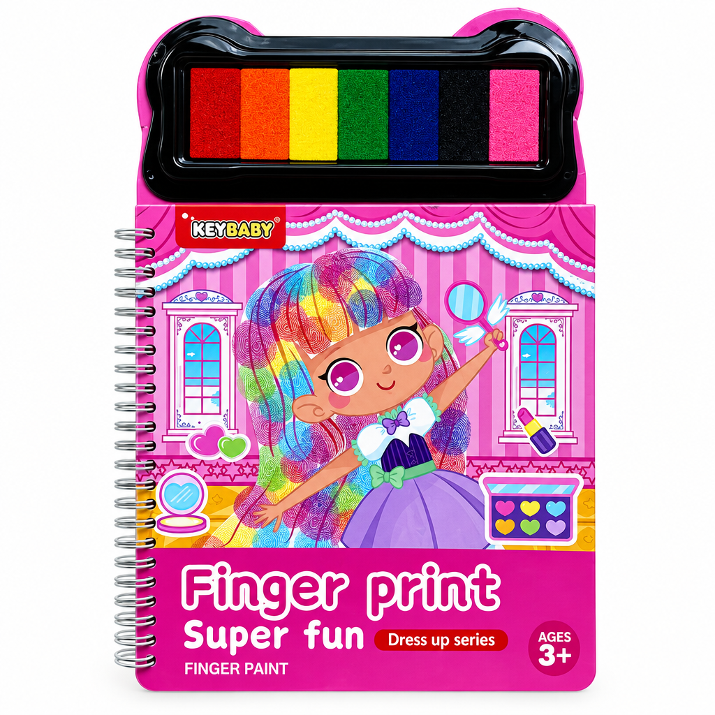 FingerArt – Kreativt og fargerikt – Fingerfargebok for barn