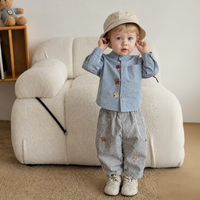 Thumbnail for LittlePatch – Myke og behagelige – barnebukser med broderte detaljer