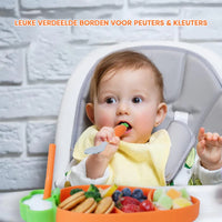Thumbnail for MiniMeal – Sikker og sklisikker – Silikon-småbarnsbestikk med bestikk