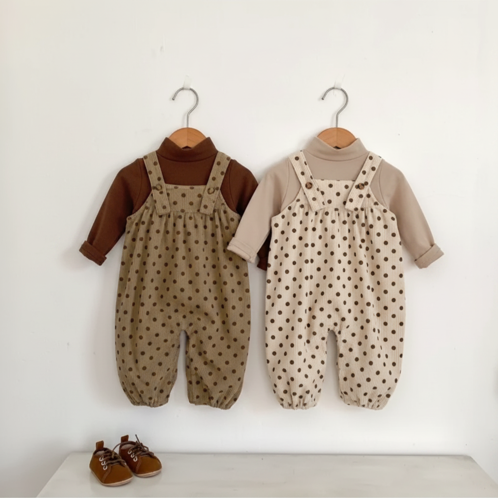 BabyBloom – Søt og behagelig – Jumpsuit med prikkete mønster