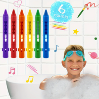 Thumbnail for DoodleBath – Fargerikt og lekent – sett med 6 badekritt