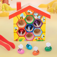 Thumbnail for HoneyHive – Montessori & Pedagogisk – Sorteringslek med bier i tre