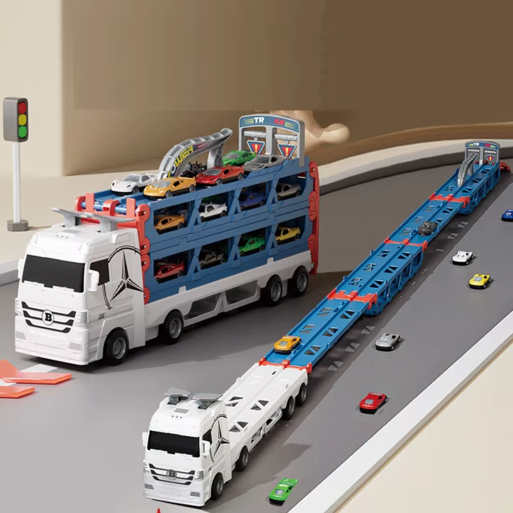 CarHauler – Lekent og eventyrlig – Biltransport-lekesett med racerbiler