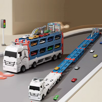 Thumbnail for CarHauler – Lekent og eventyrlig – Biltransport-lekesett med racerbiler