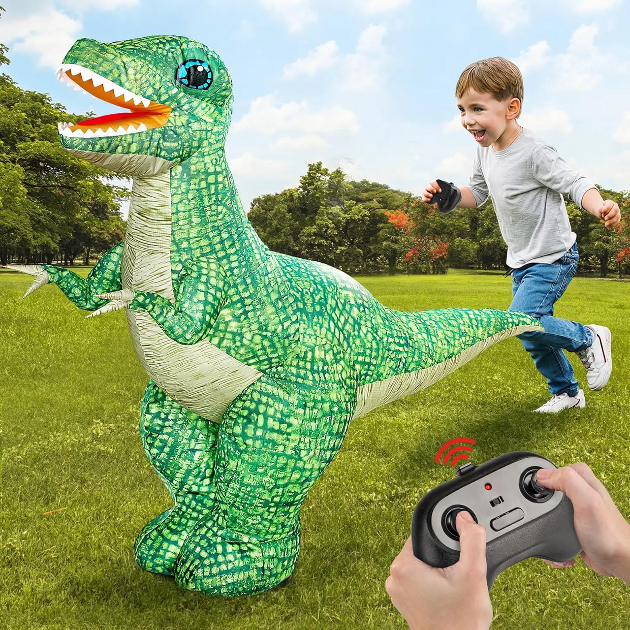 MegaDino – Eventyrlig og interaktiv – Oppblåsbar RC-dinosaur