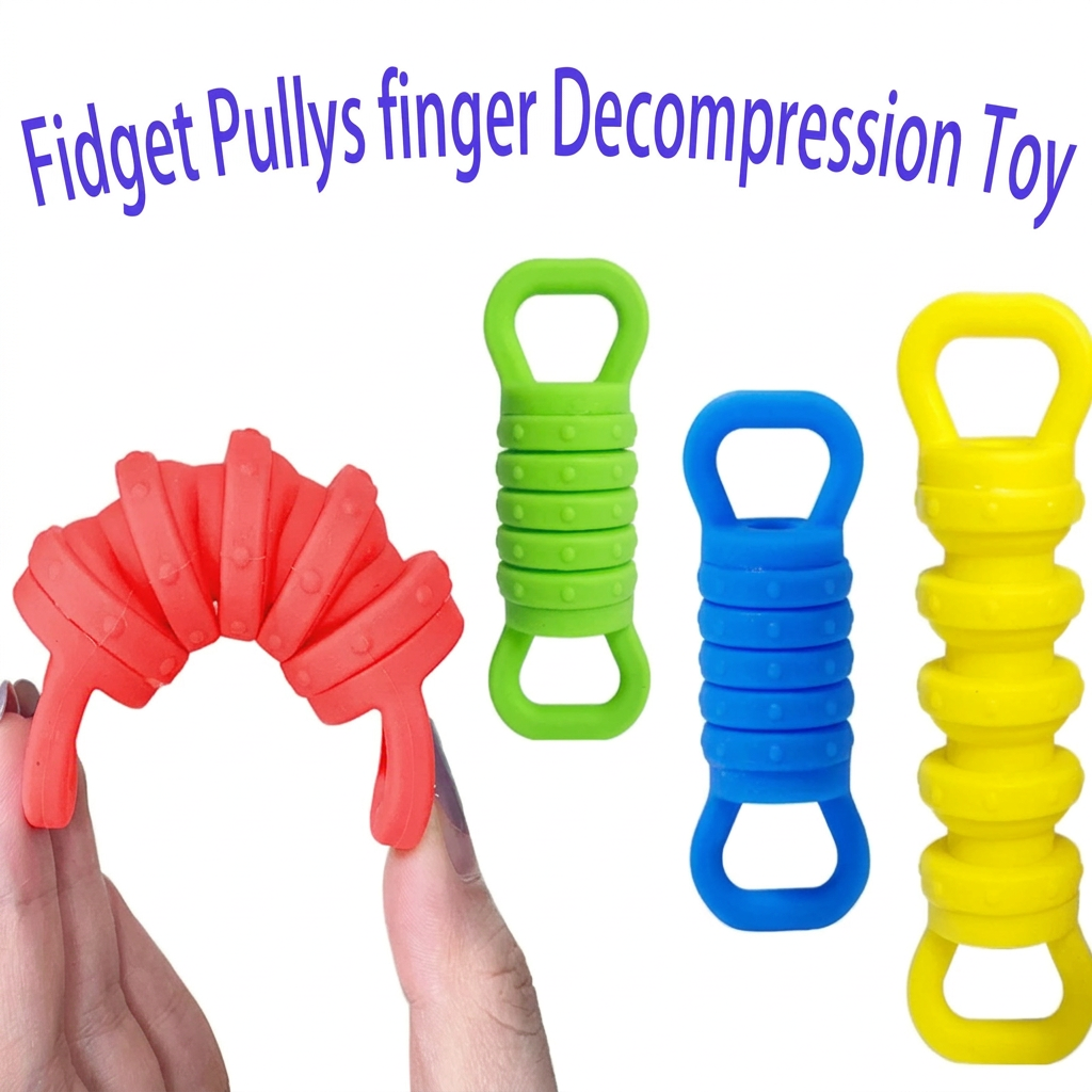 Plungy – Elastisk og sensorisk – Fidget-leker i silikon (sett med 4)